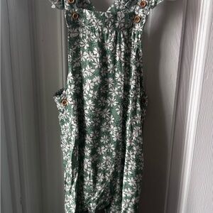 Floral Green Kids Matching Set